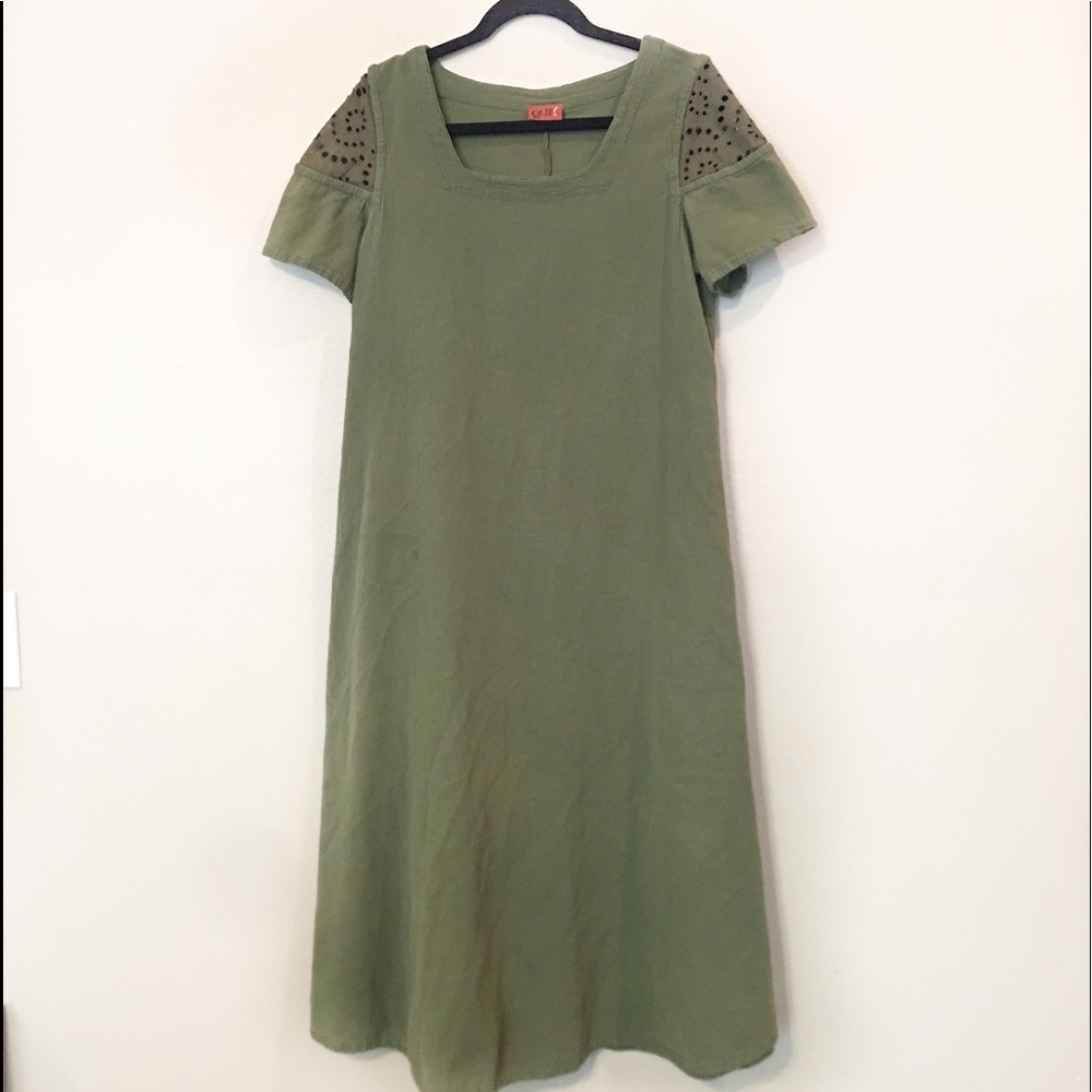 Oh my Gauze! Green Maxi Dress